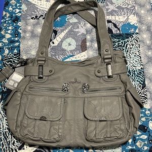 Angle kiss purse brand new with tags grey